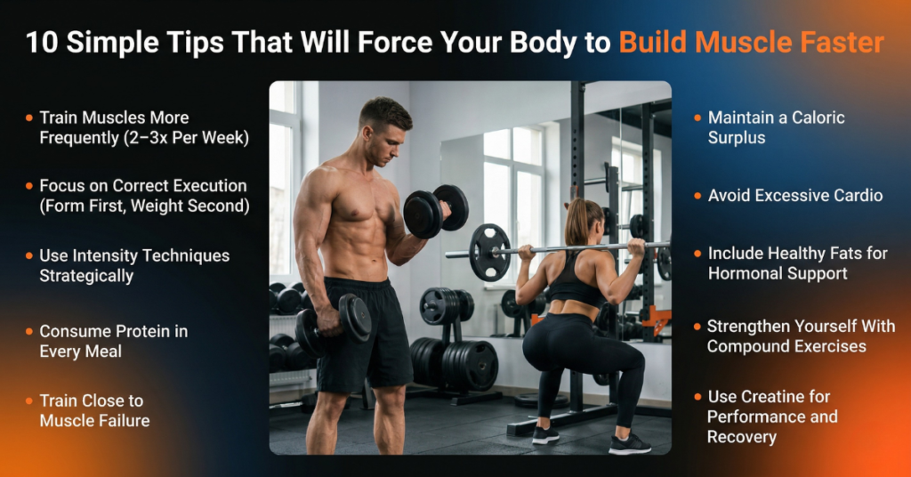 10 Proven Tips to Build Muscle