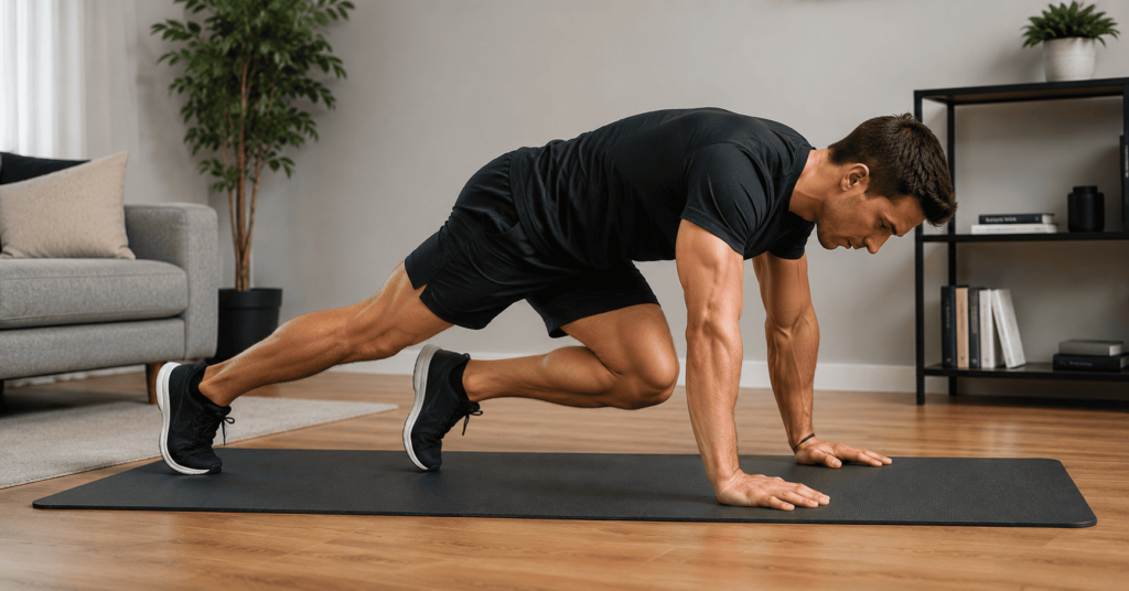 mountain climbers bodyweight cardio exercise at home