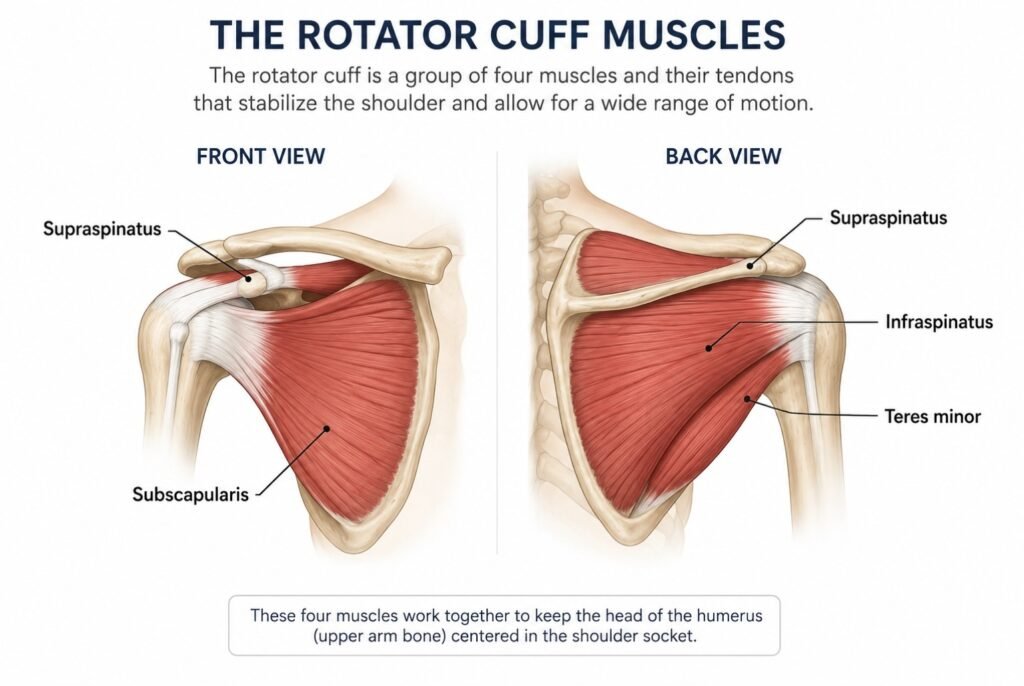 Rotator cuff muscle diagram