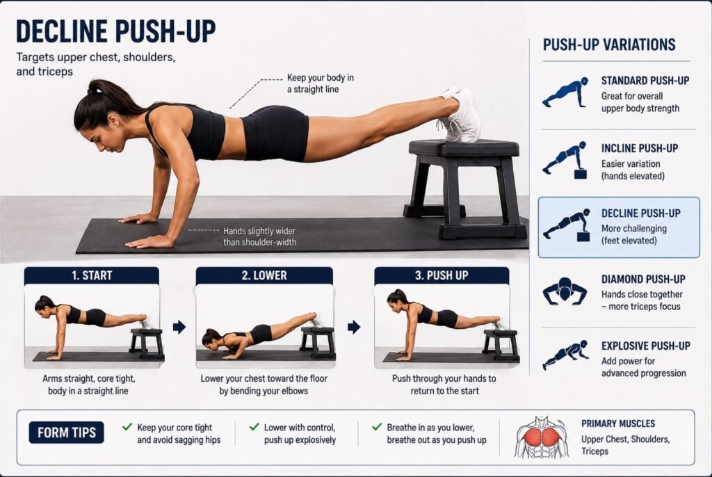Diamond push-up form