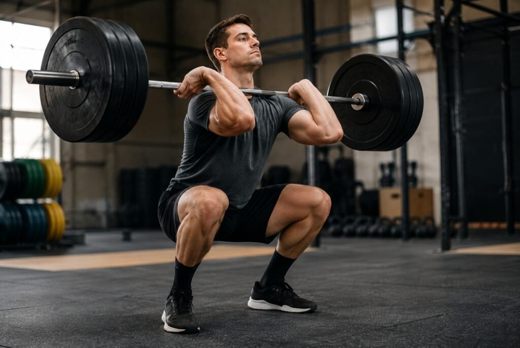  Power clean explosive athlete
